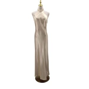 Sophisticated Backless Champagne Dress
